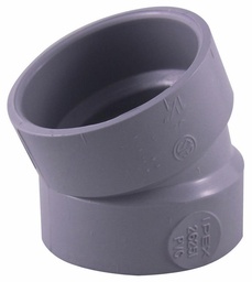 [7560280] 1 1/2"x22 1/2D PVC DWV ELBOW HxH SYSTEM 15