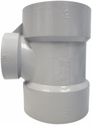 [7560380] 4" PVC DWV SAN TEE HxHxH SYSTEM 15