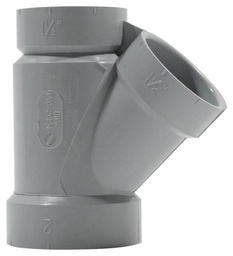 [7560485] 2"x1 1/2"x1 1/2"x45D PVC DWV WYE HxHxH SYSTEM 15