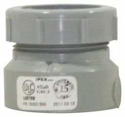 [7560890] 1 1/2" PVC DWV TRAP ADPT HxSJ SYSTEM 15
