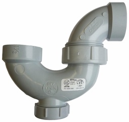 [7560882] 1 1/2" PVC DWV P TRAP UNION W/ C/O HxH SYSTEM 15