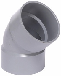 [7583208] 6"x45D PVC DWV SHORT TURN ELBOW HxH SYSTEM XFR