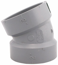 [7583262] 2"x22 1/2D PVC DWV ELBOW HxH SYSTEM XFR