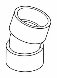 [7583270] 8"x22 1/2D PVC DWV ELBOW HxH SYSTEM XFR