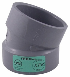 [7583260] 1 1/2"x22 1/2D PVC DWV ELBOW HxH SYSTEM XFR