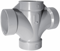 [7583352] 2" PVC DWV DOUBLE SAN TEE HxHxHxH SYSTEM XFR