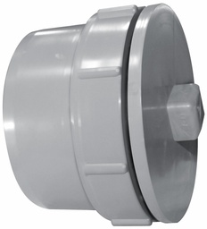 [7583670] 6" PVC DWV FTG C/O W/ PLUG SPxGSKT PLUG SYSTEM XFR