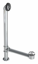 [7547184] Plug & Chain Brass Offset Claw Foot Bath Waste & Overflow