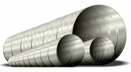 [5634240] 12" x 10' Spiral Pipe 26ga Y/L 2LC (per foot)