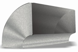 [5643628] 10" x 22" Short Way 90 Degree Duct Elbow 26ga
