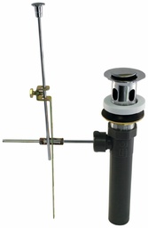 [7859200] Mechanical Pop-Up Bathroom Sink Drain with Overflow