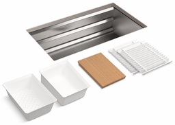 [2961715] Prolific 33" 1 Bowl Undermount Workstation Kitchen Sink with Accessories