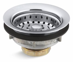 [2983210] Stainless Steel Sink Drain and Strainer for 3-1/2" to 4" Outlet