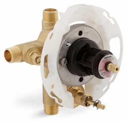 [2940014] Rite-Temp 1/2" Pressure Balance Valve with Push Button Diverter and Screwdriver Stops