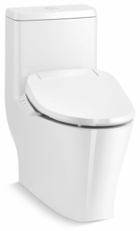 [2905300] Reach Curv 1-Piece Compact Elongated Dual Flush Skirted Toilet Hidden Cord Design (Bidet Seat sold Separately)