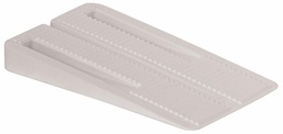 [7899040] WHITE PVC PLASTIC WEDGE-BULK