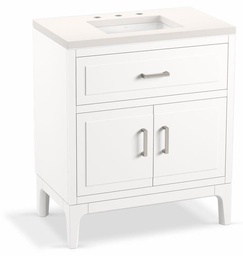 [2922821] Seer 30" Bathroom Vanity with Sink and Widespread Quartz Top