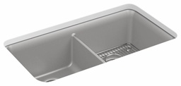 [2960395] Cairn 33-1/2" 2 Bowl Neoroc Undermount Sink with Rack