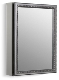 [2924026] 20" x 26" Aluminum 1-Door Medicine Cabinet with Mirrored Door