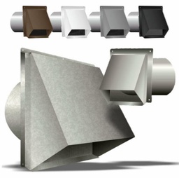 [5643704] 14" Fresh Air Intake Projection Hood Galvanized 26ga