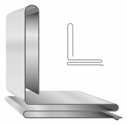 [5646684] 1/2" x 8' Standing Slip Cleat 26ga (per foot)