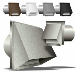 [5647788] 10" Wall Cap with Damper Brown