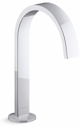 [2930341] Components Widespread Bathroom Faucet Spout Ribbon Design 1.2 GPM (Less Handles)