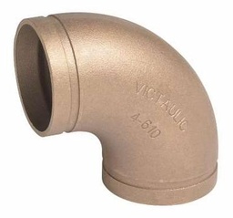 [6660600] 2" Grooved Wrot Copper 90 Elbow No. 610
