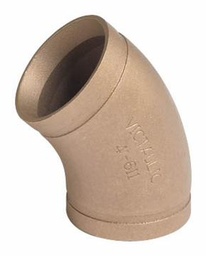 [6660640] 3" Grooved Wrot Copper 45 Elbow No. 611