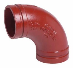 [6661445] 6" Grooved 90 Elbow AWWA Ductile Iron No. 10-C
