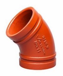 [6661475] 6" Grooved 90 Elbow AWWA Ductile Iron No. 11-C
